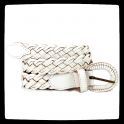 ceinture en Cuir blanc