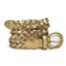 miniature Ceinture en cuir pour femme or