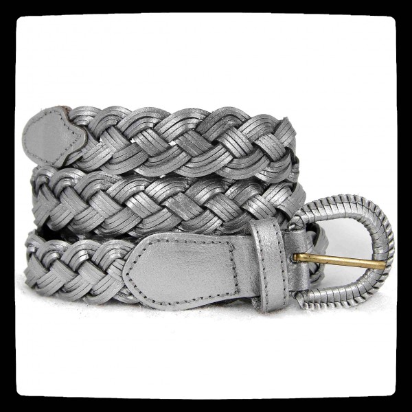 ceinture grise argente