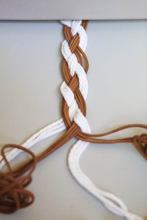 fabriquer ceinture tressee cuir